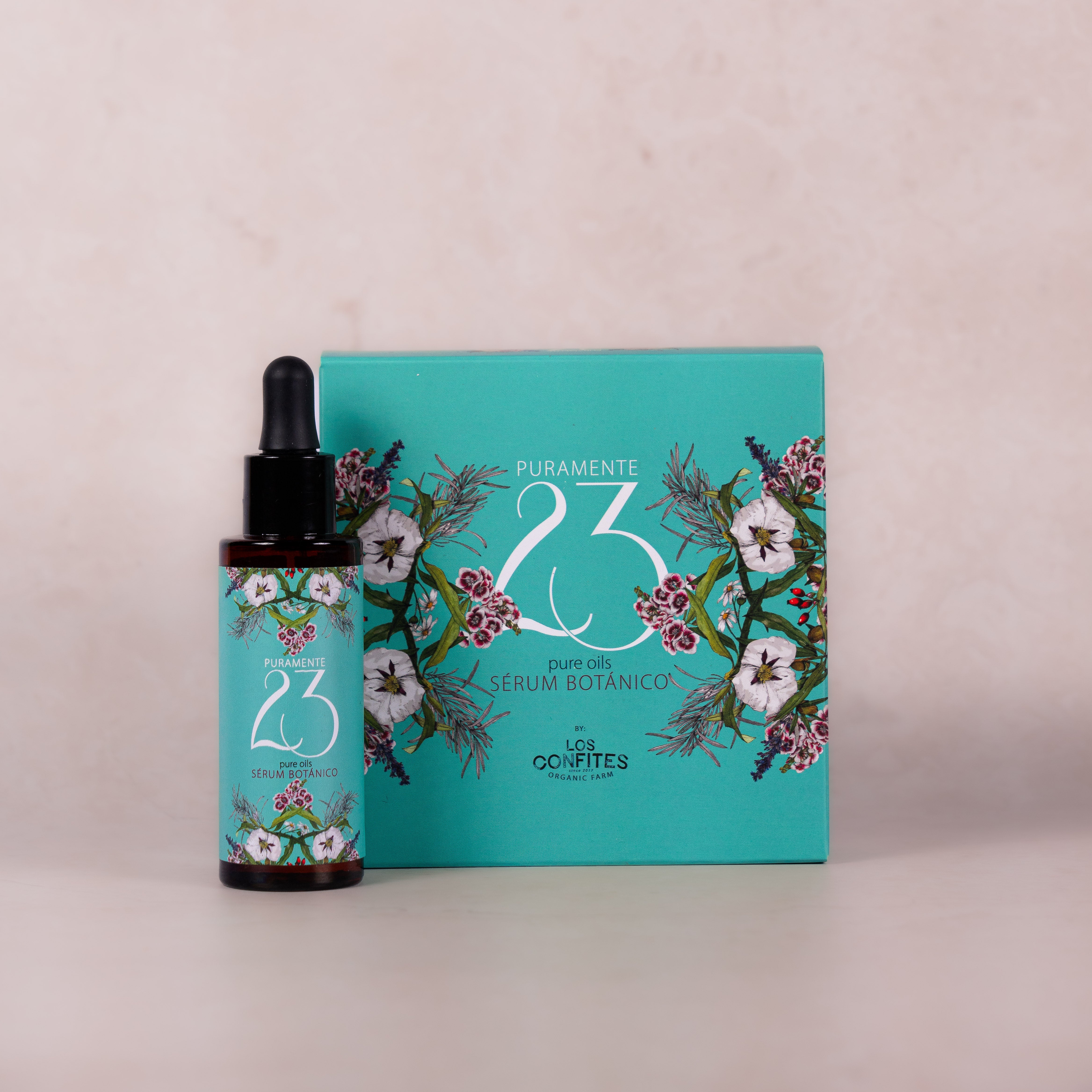 Sérum Botánico para rostro de Puramente23 con 23 aceites esenciales