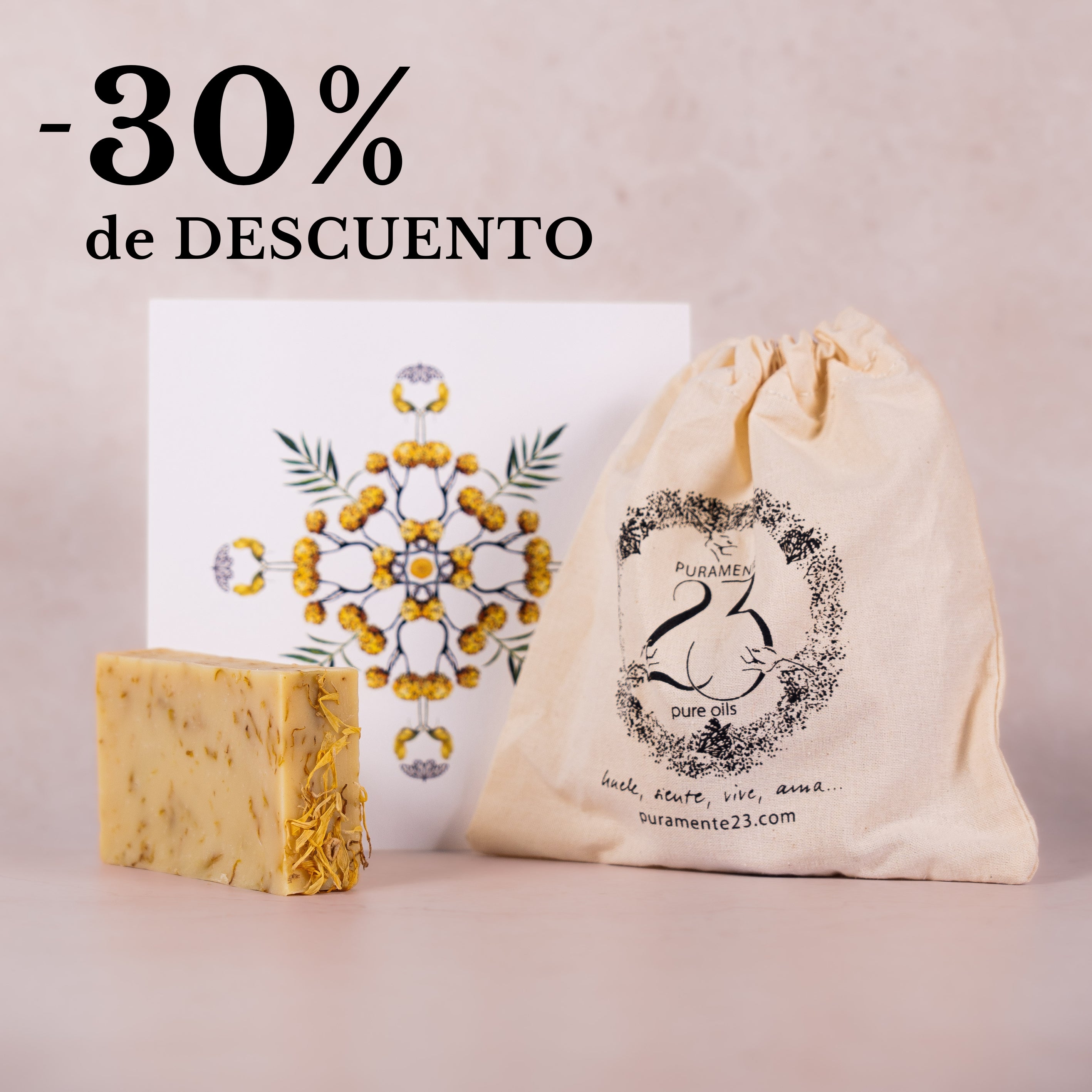 Jabón Artesanal Manzanilla y Caléndula