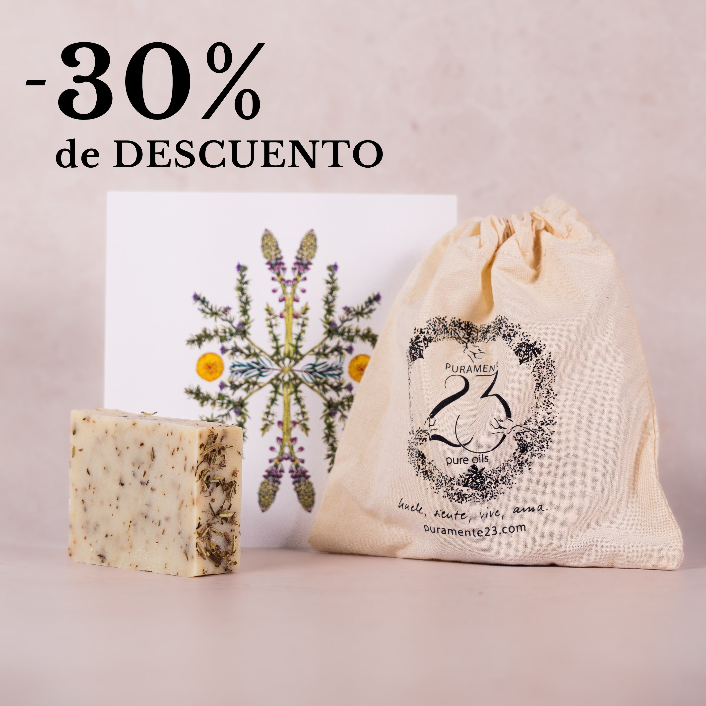 Jabón Artesanal de Romero, Tomillo y Limón
